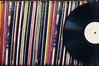 Vinyl records collection